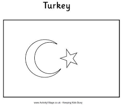 Turkey Flag Coloring Page Bulbulk Com Flag Coloring Pages Coloring Pages Turkey Flag