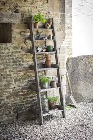 Houten Decoratie Ladder Aldsworth Opbergrekken Hout Tuin Ladder Plantenetagere Ladderplank
