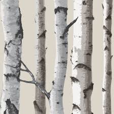 Oil painting huge trees forest birch forest wallpaper wall mural, autumn trees forest wall mural, living or dinning room wall mural. Birch Trees Wallpaper Cream And Silver Fine Decor