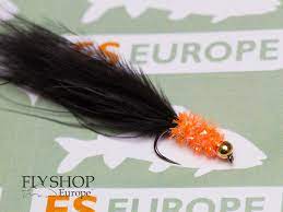 Orange Black Cactus Leech In 2020 Fly Tying Patterns Fly Tying Materials Orange Black