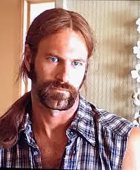 Aaron with his baby daughter i saw a clip of him (close up) and i. Aaron Eckhart Look So Hot With Long Hair And A Goatee Long Hair Styles Cleft Chin Beard Tattoo