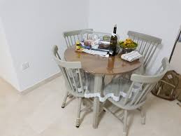 Sonoma road round table with 4 chairs. Solid Wood Small Round Dining Table And 4 Chairs Furniture Home Living Furniture Tables Sets On Carousell
