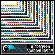 Check spelling or type a new query. Widescreen 16 9 Multi Color Scalloped Borders Google Slides And Powerpoint