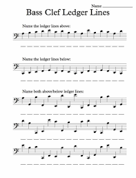 Bass Clef Ledger Lines Worksheet Music Theory Worksheets Music Worksheets Music Theory