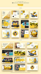 Yellow Autumn Social Media Designs Social Media Design Inspiration Social Media Design Instagram Design
