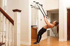 Triple Door Gym Ultimate 3 In 1 Doorway Trainer Raised Height Pull Up Bar Dips Bar 2 Suspension Straps For A Total Body Home Workout Screwless