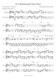 Chordify is your #1 platform for chords. 24 Chattanooga Choo Choo Sheet Music For Clarinet Bass Woodwinds Other Woodwind Duet Musescore Com