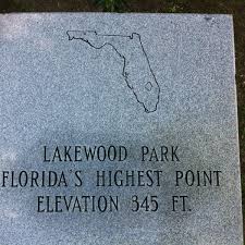Its highest point has an elevation of 345 feet (105 m), while its lowest point is the waters of the atlantic ocean and gulf of mexico, which are at sea level. Photos At Britton Hill Highest Point In Florida Elevation 345 Feet Park