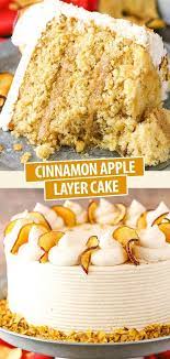 Cinnamon Apple Layer Cake Recipe Apple Layer Cake Desserts Dessert Recipes Easy