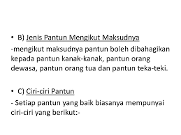 Maybe you would like to learn more about one of these? Pantun Jenis Jenis Puisi Dan Ciri Cirinya Pantun Ppt Download