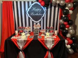 Silver wedding anniversary decorating ideas red black and white. Red Black And Silver Birthday Decorations Novocom Top