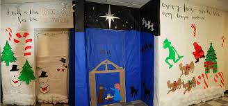Making your own door bow can be hard work as you need enough material to create a big striking centrepiece. Christmas Door Decorating Contest Winners Announced Atlantic Christian School