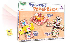 Hb047 this is the first time ever i made two different pop ups combined in one card! Amazon Com Toykraft Eye Popping Popup Greeting Cards Greeting Card Making Kids Art And Craft Kit Gift For Girls Boys 7 12 Year Olds Office Products