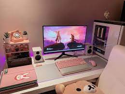 20 Pink Pc Battlestation Theme For Female Gamers And Streamers Bedroom Setup Gaming Room Setup Game Room Design Razer quartz gaming peripherals quartz gaming set up.