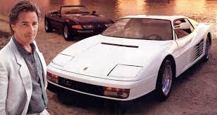 The story behind the miami vice ferraris is filled with twists and turns. Sonny Crockett S Ferrari Testarossa From Miami Vice Goes To Auction Miami Vice Tv Cars Ferrari Testarossa