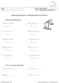 Balancing act practice anser key / acces pdf balancing equations answers key. Numeracy Balancing Equations Multiplication And Division Worksheet Primaryleap Co Uk