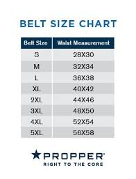 Propper Belt Size Chart Uniform Tactical Supply