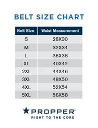 propper belt size chart uniform tactical supply