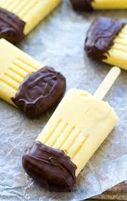 Chocolate Dipped Vanilla Pudding Popsicles Recipe Popsicle Recipes Dessert Recipes Easy Dessert Recipes