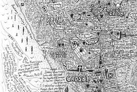 List of streets in liverpool. Stephen Walter Map Liverpool Detail 2 Jpg 953 640 Pixels Map London Map Hand Drawn Map