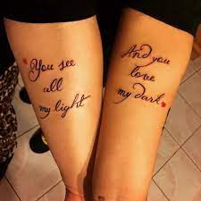 Lyrical Tattoos For Best Friends Friend Tattoos Best Friend Tattoos Small Tattoos For Guys