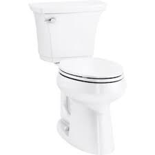 kohler highline curve white watersense elongated chair height 2 piece toilet 12 in rough in size at lowes com water sense chair height toilet