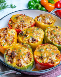 Easy Stuffed Bell Peppers Recipe In 2020 Stuffed Peppers Stuffed Bell Peppers Pepper Recipes Healthy