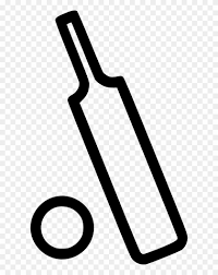 Cricket bat clipart black and white. Png File Cricket Bat Icon Free Transparent Png Clipart Images Download