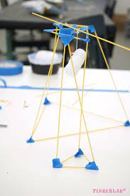 Spaghetti and marshmallow eiffel tower. Spaghetti Tower Marshmallow Challenge Tinkerlab