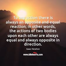 Maybe you would like to learn more about one of these? To Any Action There Is Always An Opposite And Equal Reaction In Idlehearts