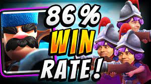 86 Win Rate Strongest 3 Musketeers Deck Clash Royale Youtube