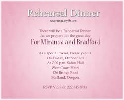 Use the wording and design of your party invitation to tell the guest exactly why you are throwing the party. Wedding Rehearsal Dinner Invitation Wording Samples Wordings And Messages