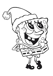 Download and print free happy spongebob christmas coloring pages. Happy Spongebob Christmas Coloring Page Spongebob Drawings Cartoon Coloring Pages Merry Christmas Coloring Pages