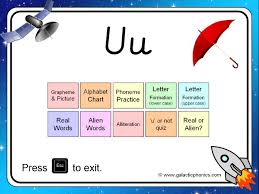 Illustration about cute and colorful alphabet letter u with set of illustrations and words printable sheet. The Letter U Powerpoint Phase 2 Teaching Resources