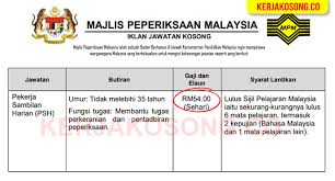 Majlis peperiksaan malaysia, batu caves. Terkini Jawatan Kosong Majlis Peperiksaan Malaysia Mpm 2020 Minima Spm