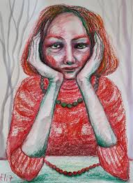 KEEP YOUR CHIN UP! Painting by Elisheva Nesis