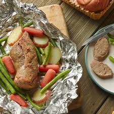 Line a small baking tray with tin foil, remove the tenderloin from the bag (a very important step!) and place it in the centre of the tray. Pork Tenderloin Foil Packet On Grill Reynolds Brands