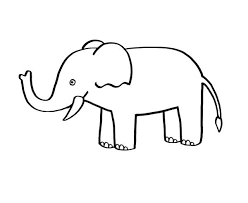 Un Elefante Dibujo Para Colorear E Imprimir
