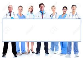 Group Of Medical Doctors With Banner Stock Photo Picture And Royalty Free Image Image 19124453