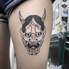 Update 36 Powerful Hannya Mask Tattoos May 2020 In 2020 Hannya Mask Tattoo Mask Tattoo Black Ink Tattoos