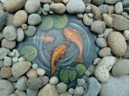 Over 40 Of The Best Rock Painting Ideas Garden Art Diy Pond Painting Garden Art
