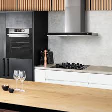 Accurex's temperature interlock is designed and installed to automatically activate the exhaust fan, if not manually started, whenever cooking operations occur. Wall Mounted Range Hood Dhb7963x De Dietrich Electromenager With Built In Lighting