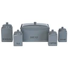 Keep food fresh in quality kitchen storage containers from west elm®. Buy Argos Home Bistro 5 Piece Ceramic Storage Set Grey Storage Jars And Sets Argos