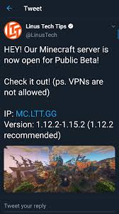 Paste the server's ip in the ip address field. Let S Go Play Some Minecraft R Linustechtips