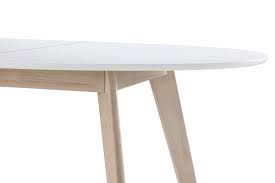La sélection produits leroy merlin de ce mardi au meilleur prix ! Table Extensible Ovale Blanche Et Bois Clair L150 200 Cm Leena Miliboo
