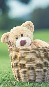 Details he can sleep and play comfortably when he wears this adorable 100% cotton light blue footie. Teddy Bear Basket Playground 4k Ultra Hd Mobile Wallpaper Teddybaren Bar