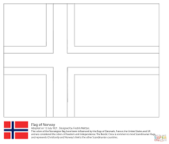 Flag Of Norway Super Coloring Flag Coloring Pages Norway Flag Iceland Flag