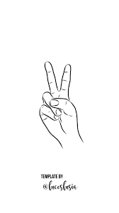 Black And White Peace Sign Hand Emoji Instagram Highlights Template By Luceslusia Hands Sign Peace Instagram Highlight Icons Peace Sign Hand Instagram Icons