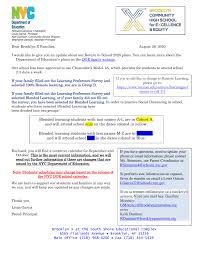 Separately, it is also providing two additional models for schools serving students in district 75 schools, which meet their unique programming and student needs. Parent 2020 2021 School Year Brooklyn X