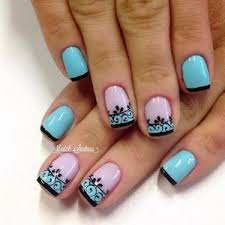 Desenli Oje Modelleri 19 Siyah Tirnak Tasarimlari Gel French Manicure Tirnak Sanati Tasarimlari